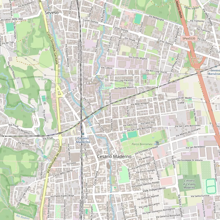 Mappa CESANO MADERNO