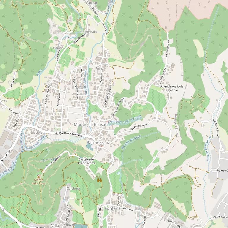Mappa MONTICELLI BRUSATI