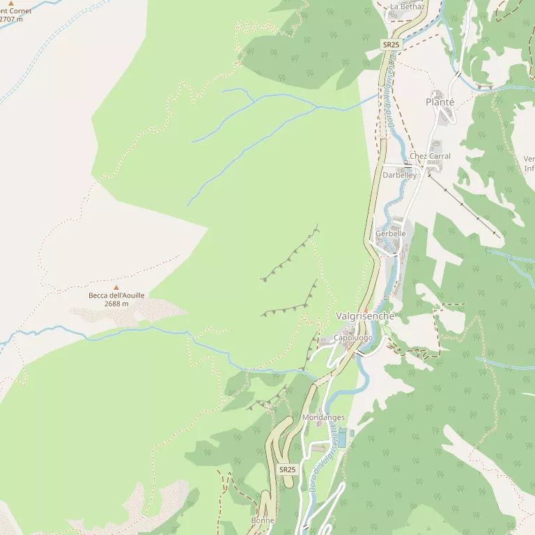 Mappa VALGRISENCHE