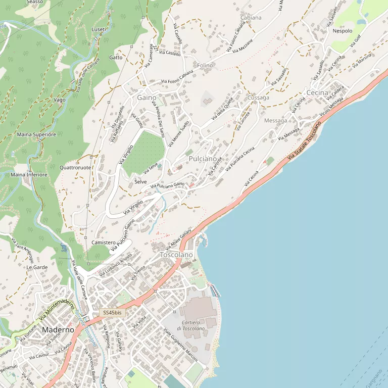 Mappa TOSCOLANO-MADERNO