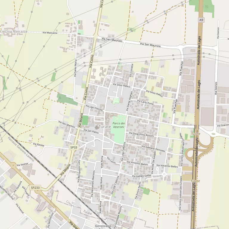 Mappa TURATE