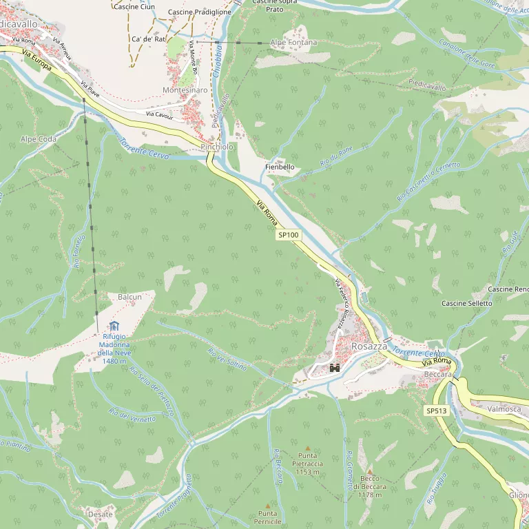 Mappa ROSAZZA