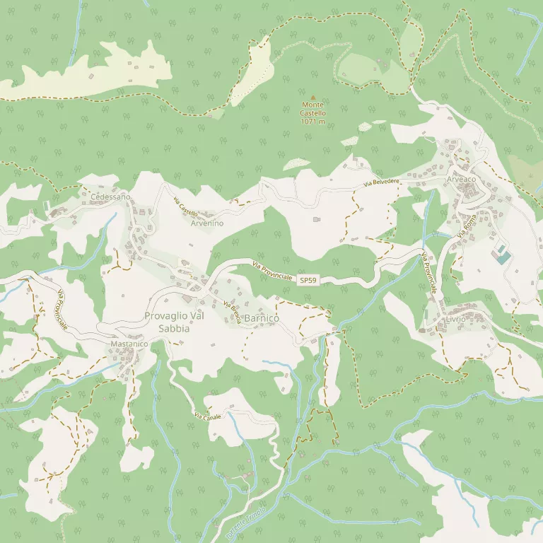 Mappa PROVAGLIO VAL SABBIA