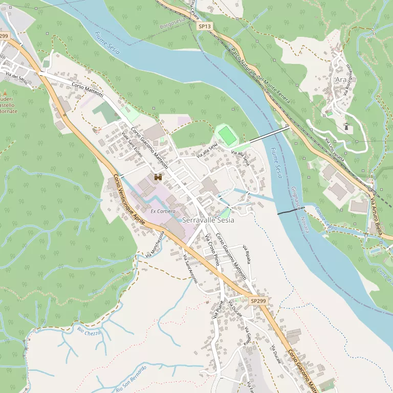 Mappa SERRAVALLE SESIA