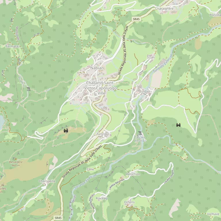 Mappa CHALLAND-SAINT-VICTOR