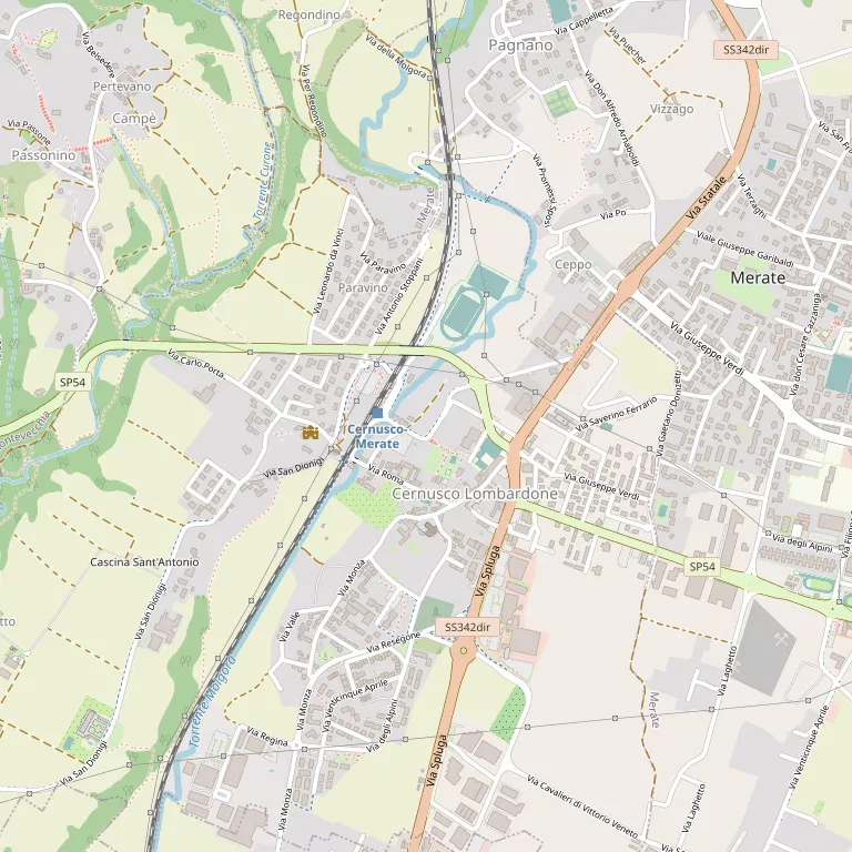 Mappa CERNUSCO LOMBARDONE
