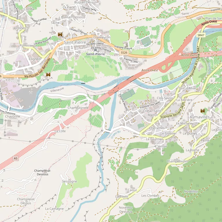 Mappa AYMAVILLES