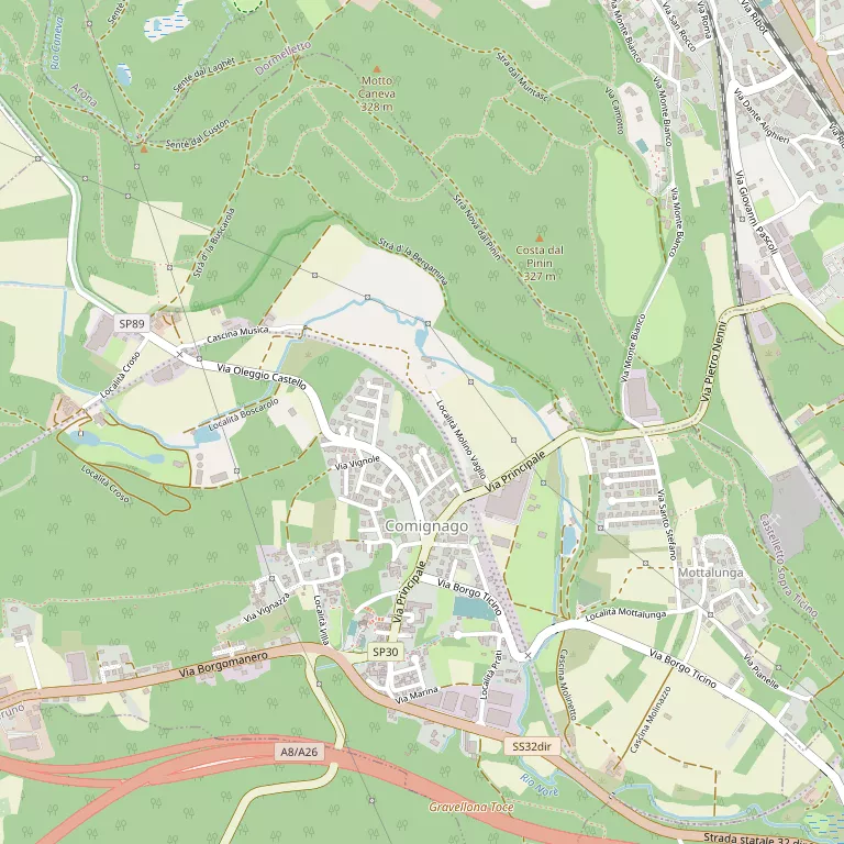 Mappa COMIGNAGO