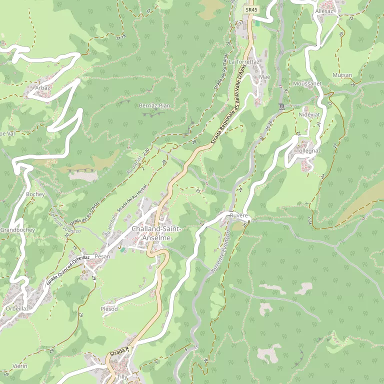 Mappa CHALLAND-SAINT-ANSELME