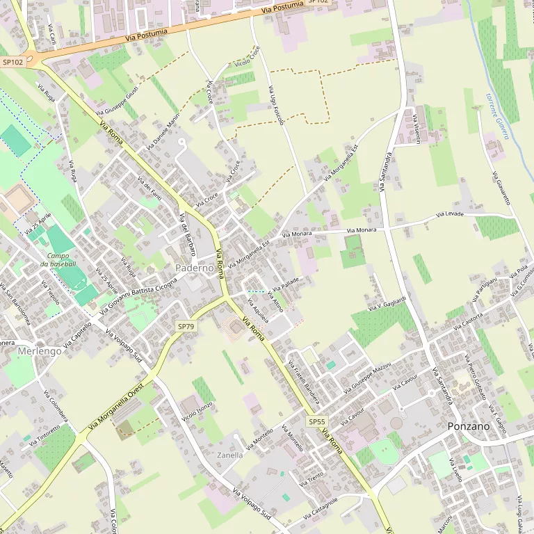 Mappa PONZANO VENETO