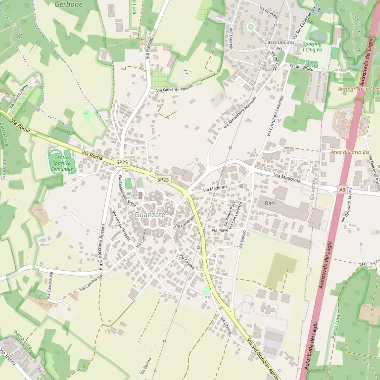 Mappa GUANZATE