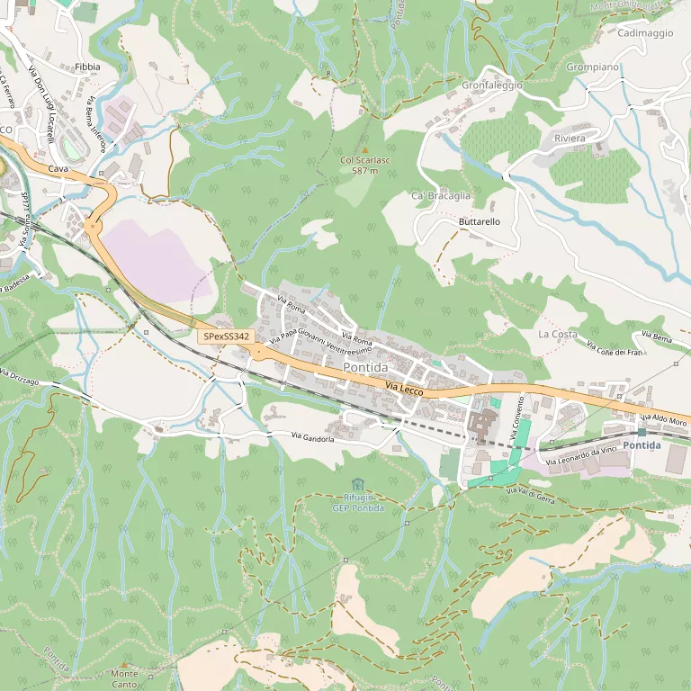 Mappa PONTIDA