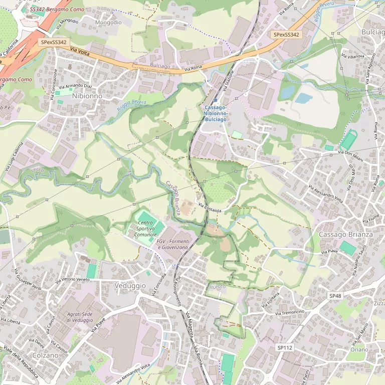 Mappa VEDUGGIO CON COLZANO