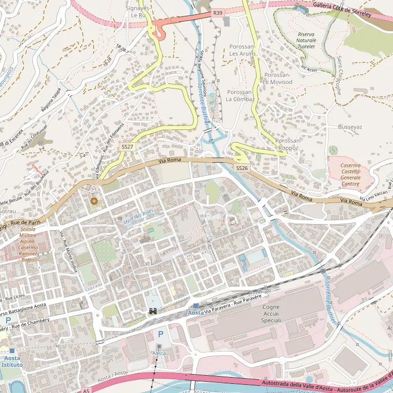 Mappa AOSTA