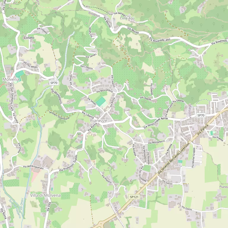 Mappa PIANEZZE