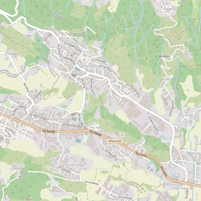 Mappa SANTA MARIA HOE'