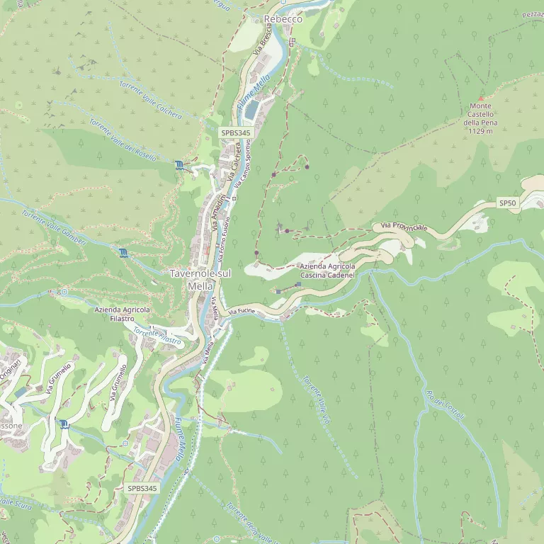 Mappa TAVERNOLE SUL MELLA