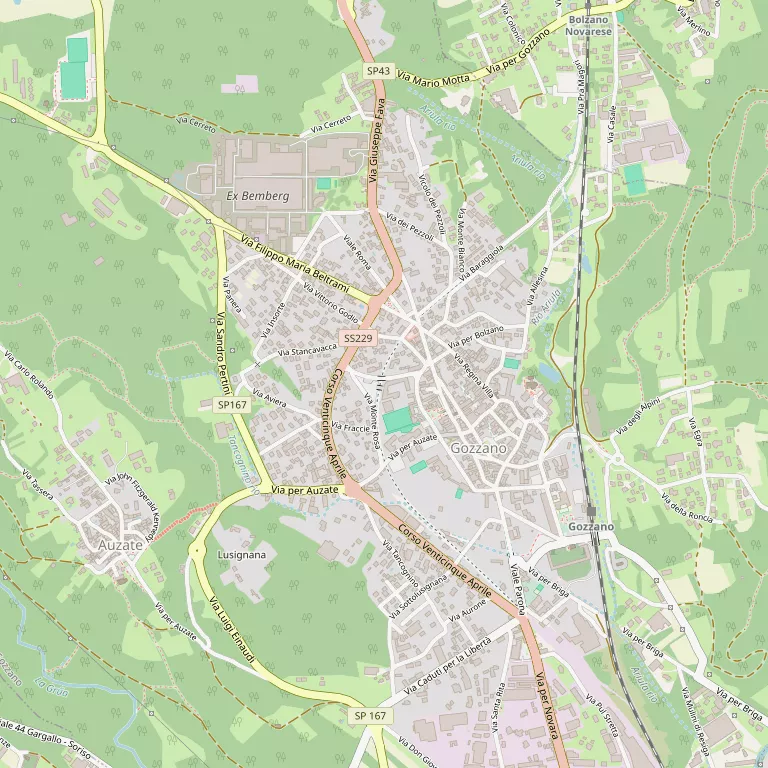 Mappa GOZZANO