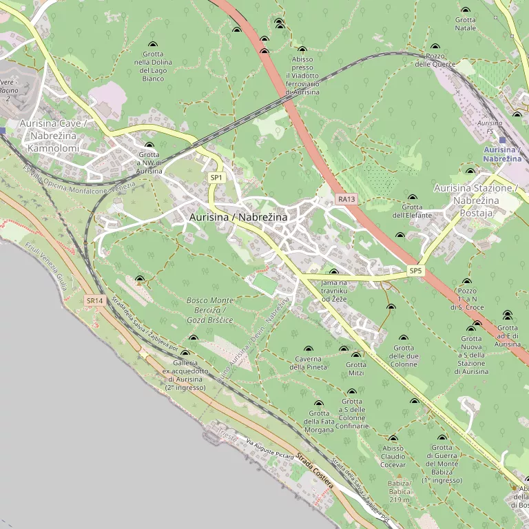 Mappa DUINO-AURISINA
