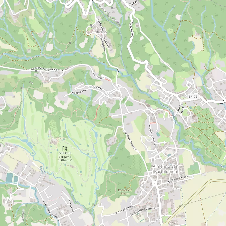 Mappa ALMENNO SAN BARTOLOMEO