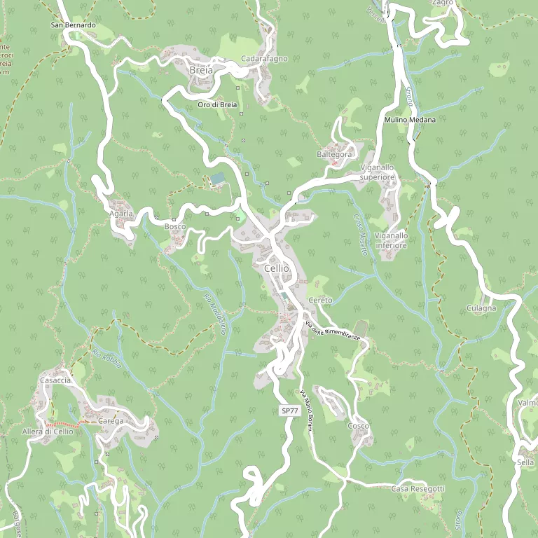 Mappa CELLIO CON BREIA