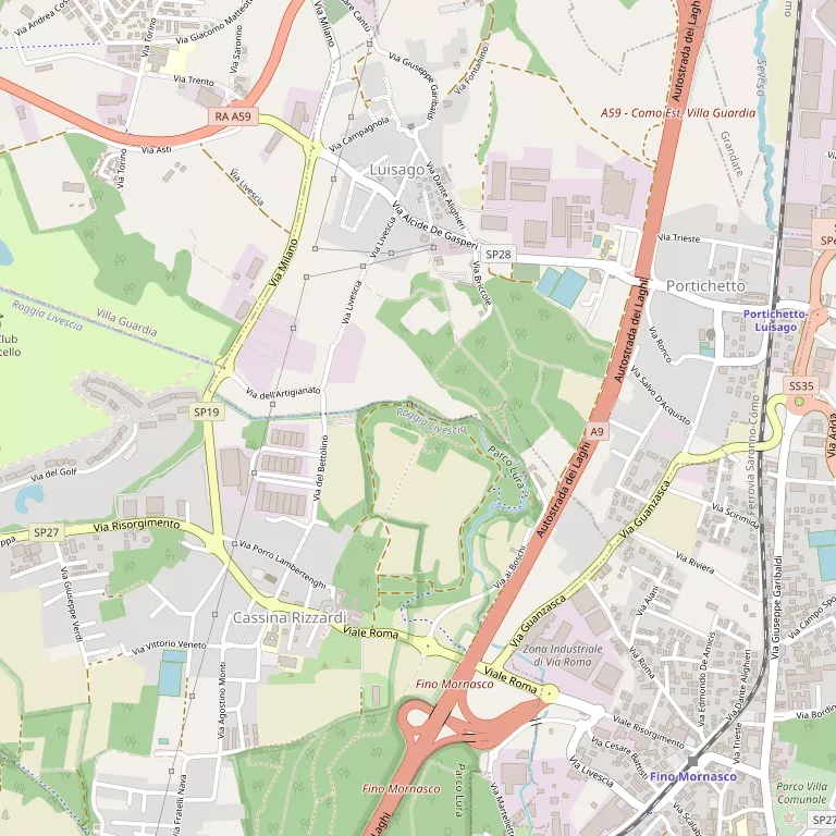 Mappa CASSINA RIZZARDI