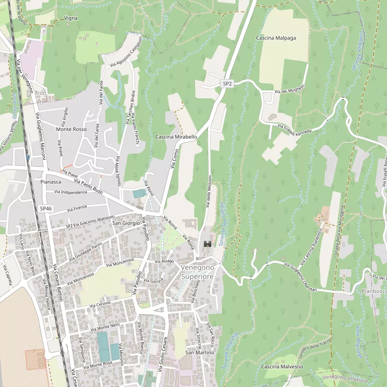Mappa VENEGONO SUPERIORE