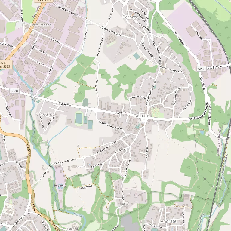 Mappa CASNATE CON BERNATE