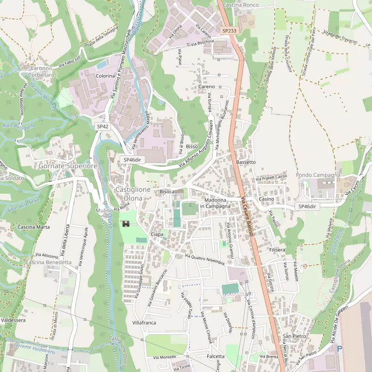 Mappa CASTIGLIONE OLONA