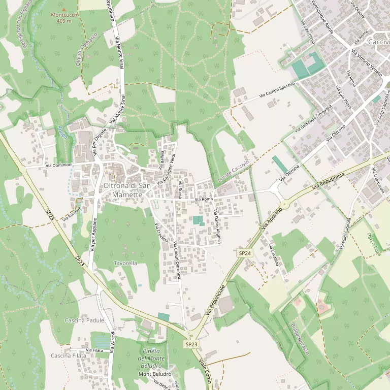 Mappa OLTRONA DI SAN MAMETTE
