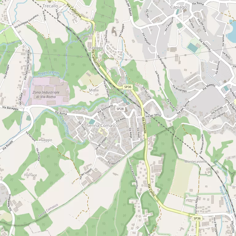 Mappa SENNA COMASCO