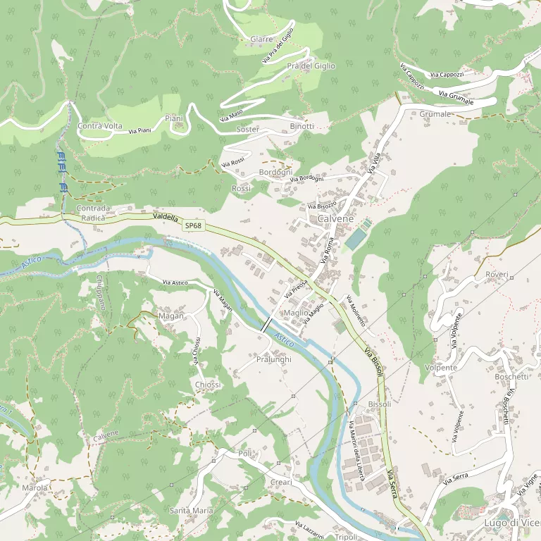 Mappa CALVENE