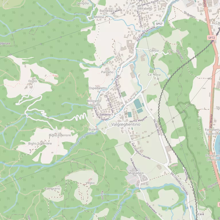 Mappa VALGREGHENTINO