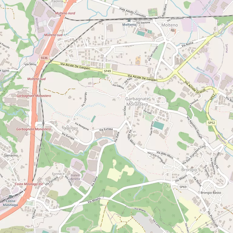 Mappa GARBAGNATE MONASTERO