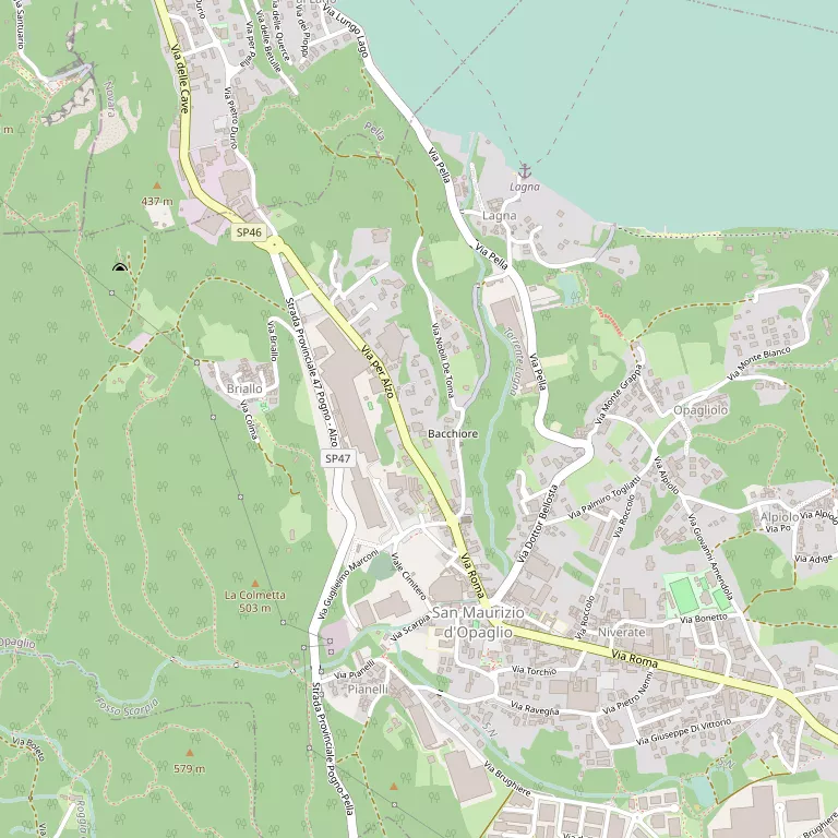 Mappa SAN MAURIZIO D'OPAGLIO