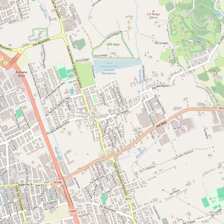 Mappa ROMANO D'EZZELINO