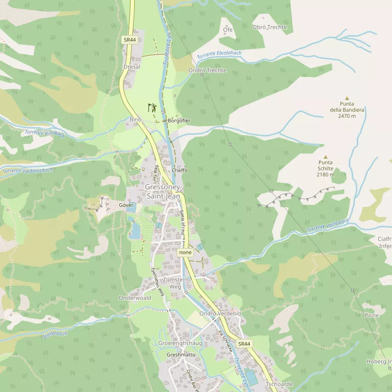 Mappa GRESSONEY-SAINT-JEAN