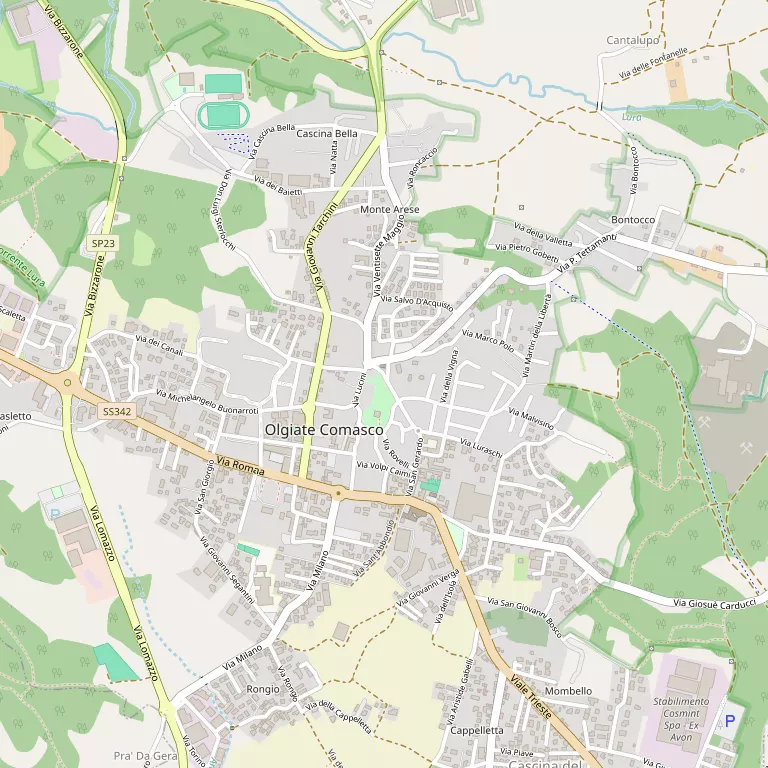 Mappa OLGIATE COMASCO