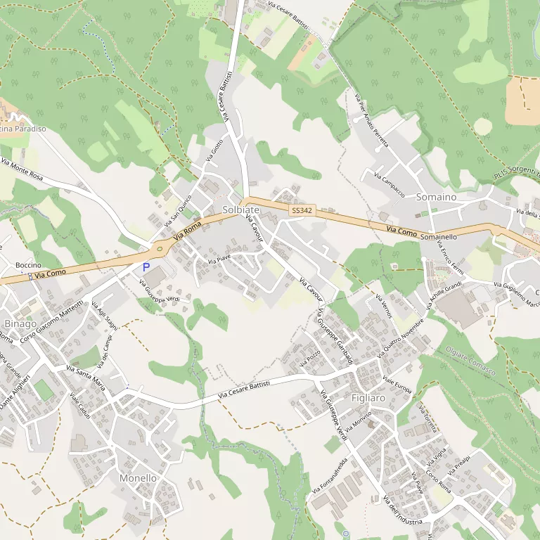 Mappa SOLBIATE CON CAGNO