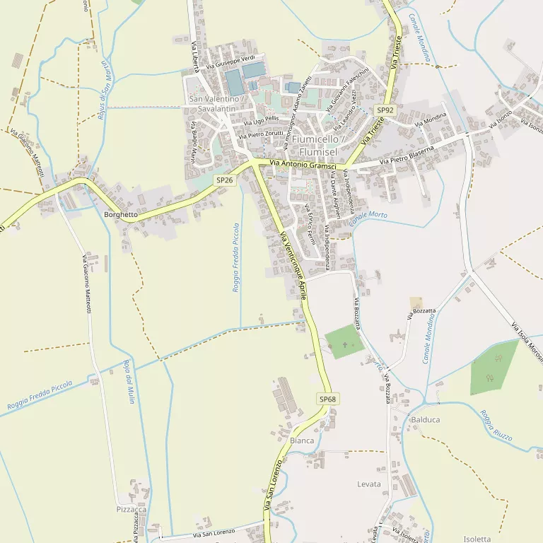 Mappa FIUMICELLO VILLA VICENTINA