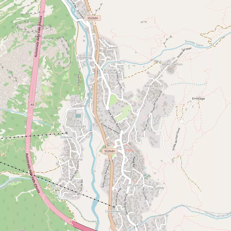 Mappa COURMAYEUR