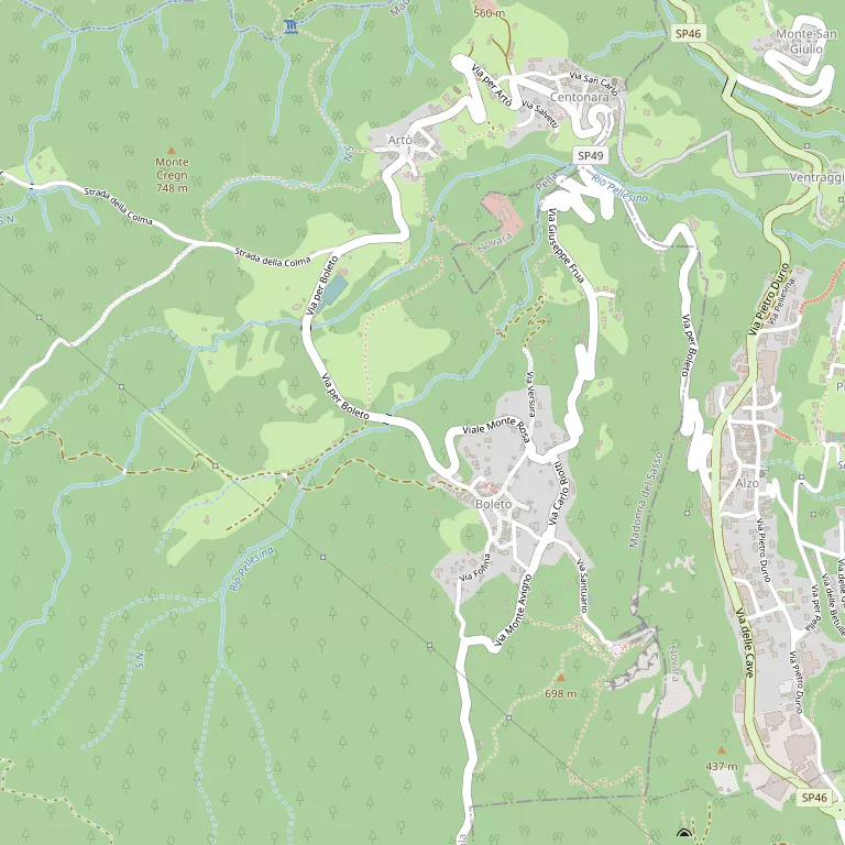 Mappa MADONNA DEL SASSO
