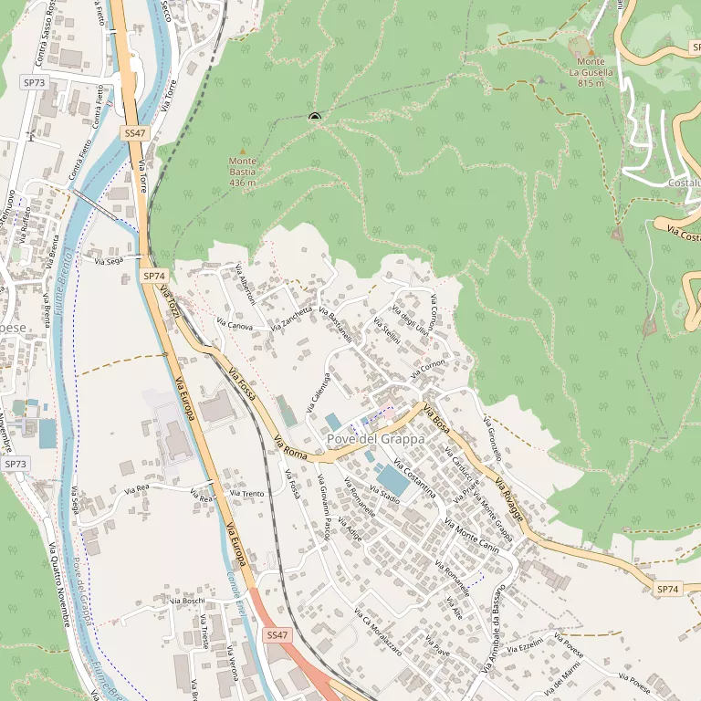 Mappa POVE DEL GRAPPA
