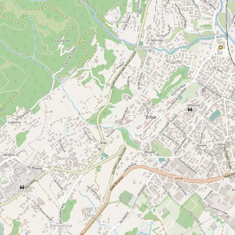 Mappa ERBA