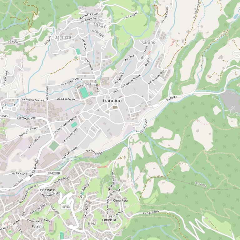 Mappa GANDINO