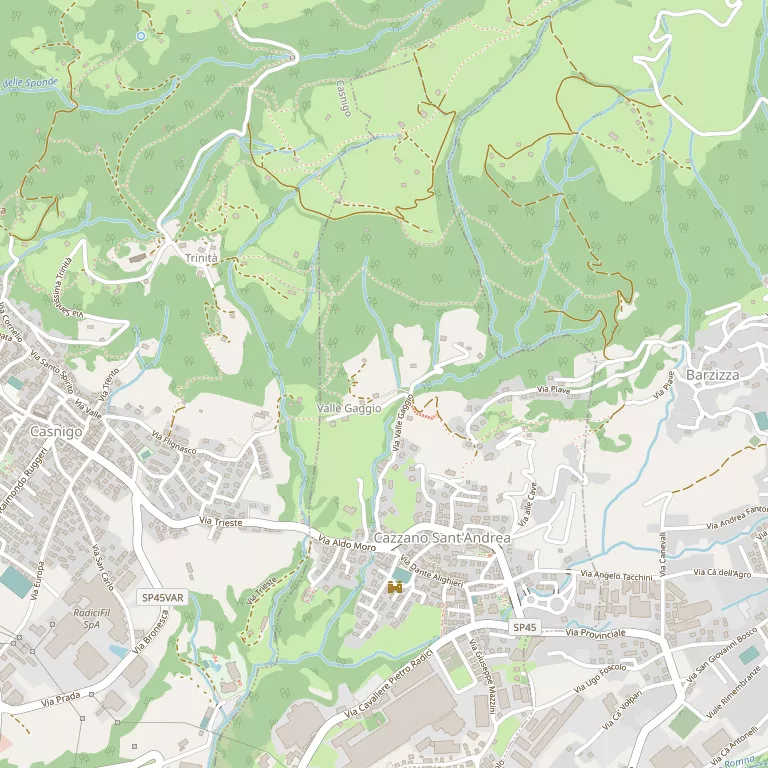 Mappa CAZZANO SANT'ANDREA
