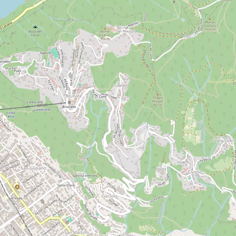 Mappa BRUNATE