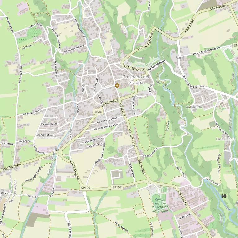 Mappa PIEVE DEL GRAPPA