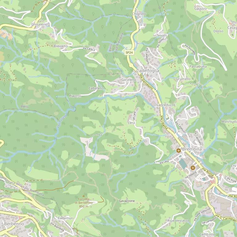Mappa VAL BREMBILLA