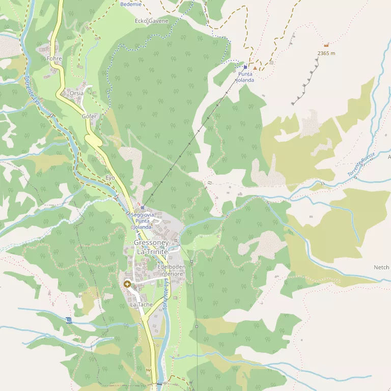 Mappa GRESSONEY-LA-TRINITE'